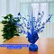 4-Pack Glitter Blue Star Centerpieces - Sparkling 3D Star Table Decorations for Birthday Parties, Navy Blue Wedding Decor, Graduation Celebrations, and Anniversary Home Decor